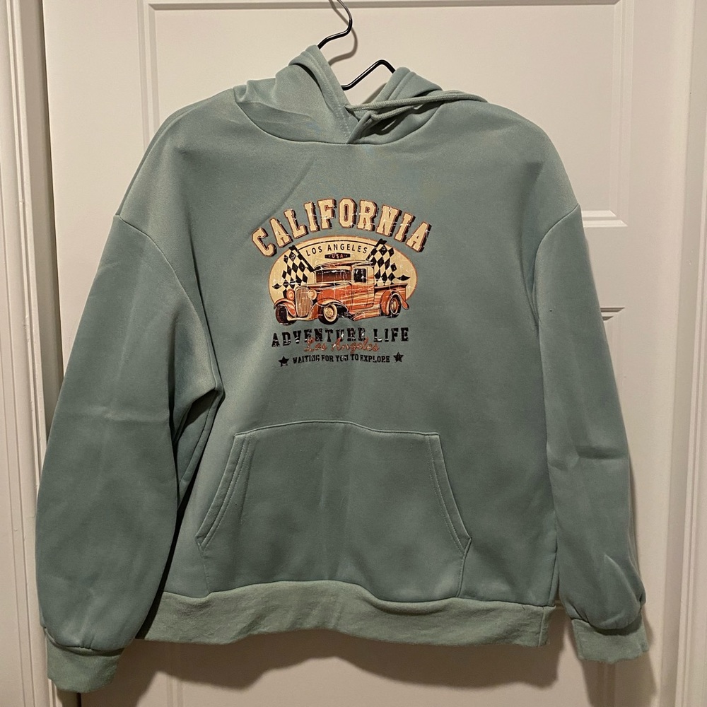 SHEIN sweatshirts, Size: L, brand new, Color: blue/teal and orange